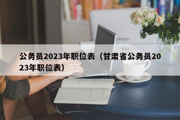 公务员2023年职位表（甘肃省公务员2023年职位表）