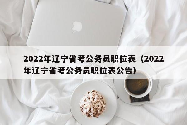 2022年辽宁省考公务员职位表（2022年辽宁省考公务员职位表公告）