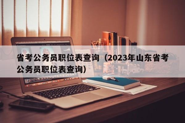 省考公务员职位表查询（2023年山东省考公务员职位表查询）